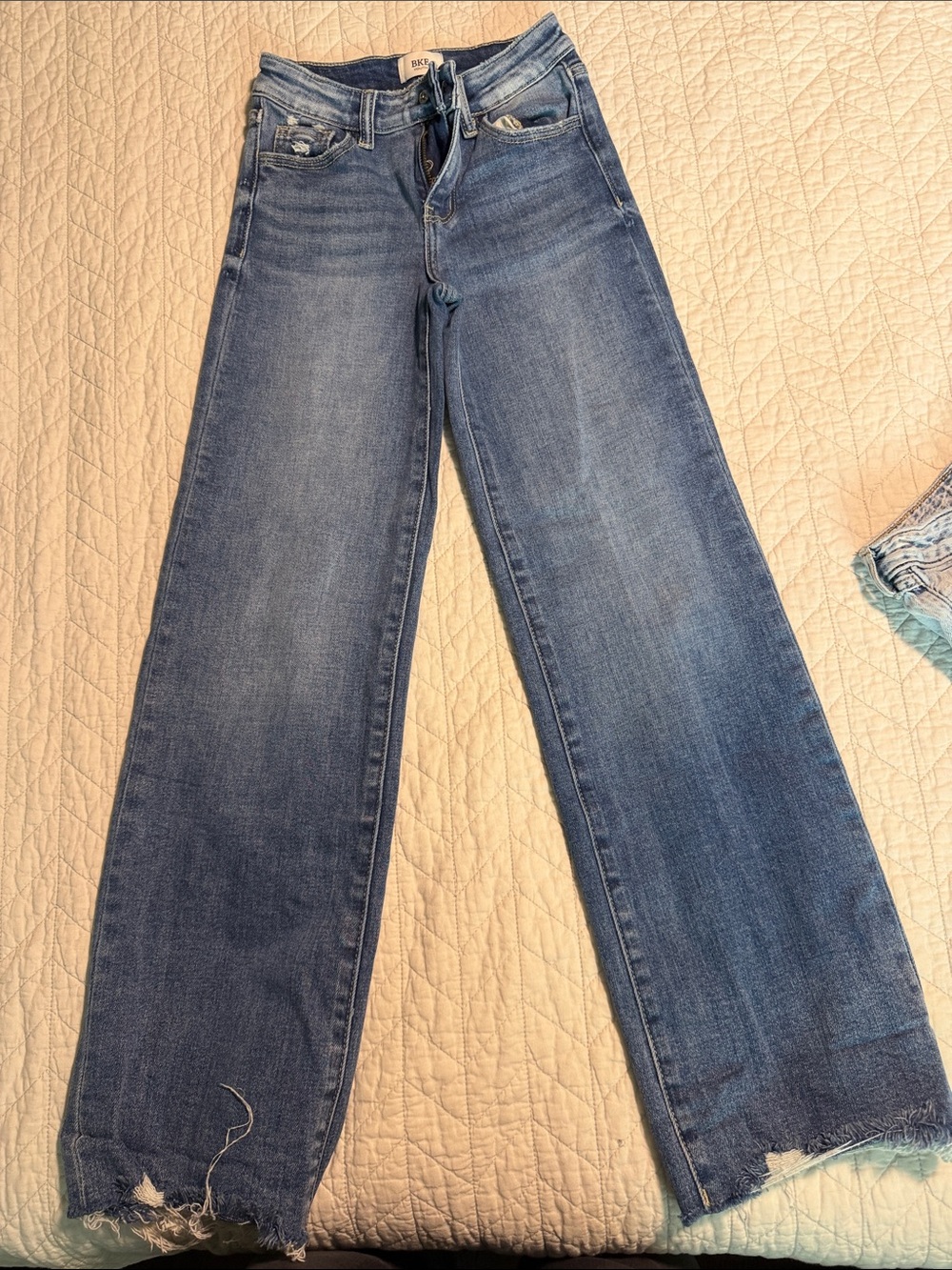 BKE Kids Wide Leg Blue Jeans